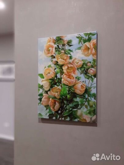 Картина 50х70см маслом на холсте Весенний цвет