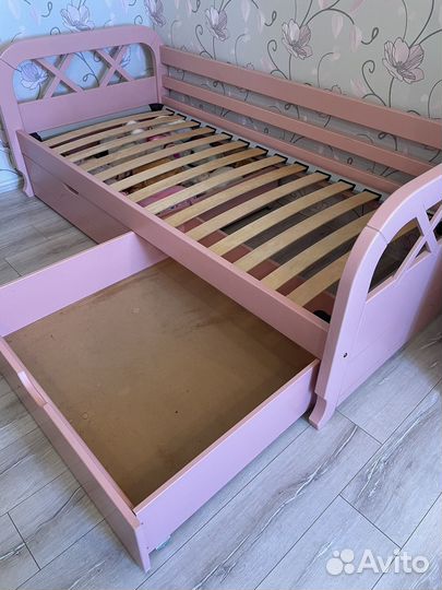 Кровать 200/90 детская Бук-Массив. Италия