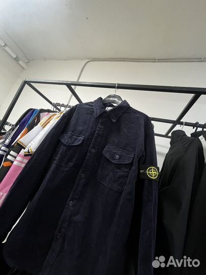 Рубашка Stone Island вельветовая XL