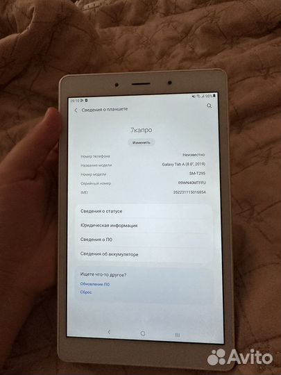 Планшет samsung galaxy tab a