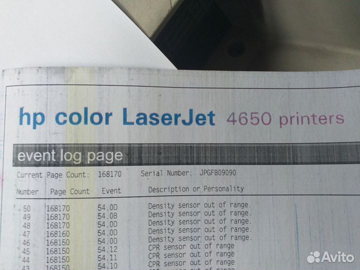 HP Color LaserJet 4650 разбор/запчасти