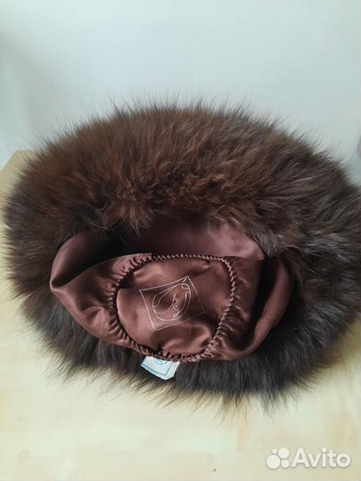 Шапка натуральный мех каракуль и песец