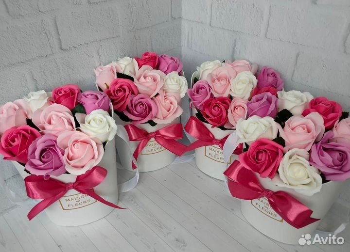 Букет из роз (мыльных) на 8 марта