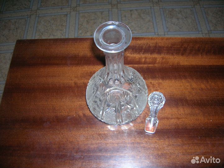 Винтажный штоф хрустальный пр-во СССР 1960-х г
