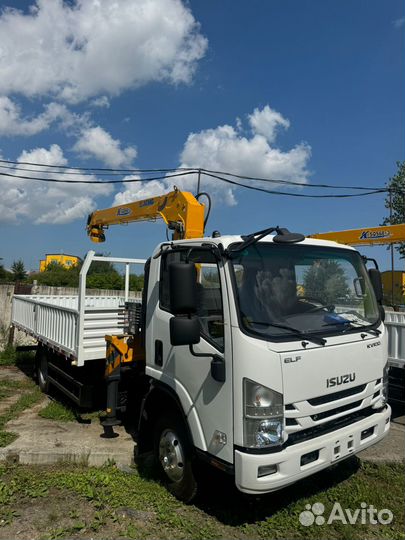 Isuzu Elf с КМУ, 2024