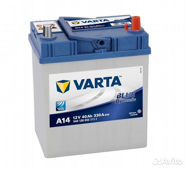 Аккумулятор Varta Blue Dynamic A14 12V 40Ah 330A