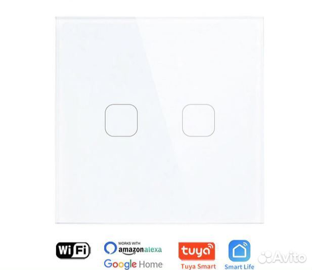 Умный сенсорный WiFi выключатель Smart Алиса