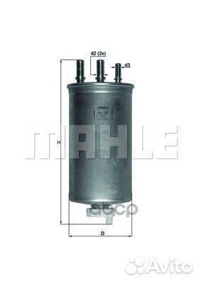 Фильтр топливный KL781 Mahle/Knecht