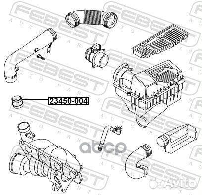 Патрубок фильтра воздушного 23450004 Febest