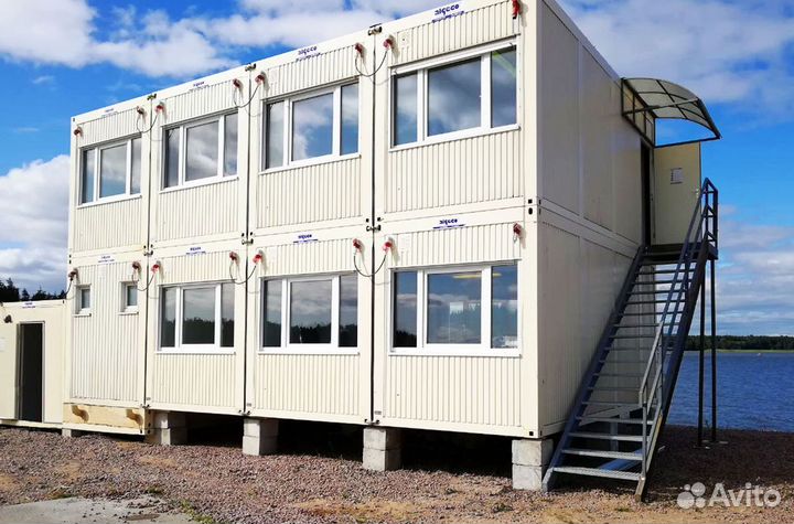 Дом из бытовок для персонала с ндс