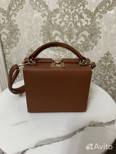 Сумка натуральная кожа коричневая
