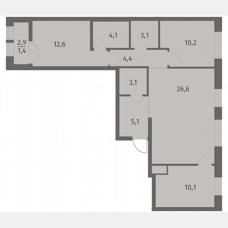 3-к. квартира, 80,7 м², 5/12 эт.