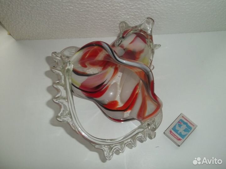 Корзинка цветное стекло