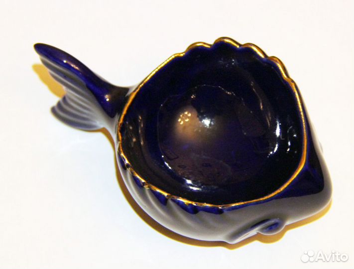 Икорница Рыбка. Фарфор советских времён