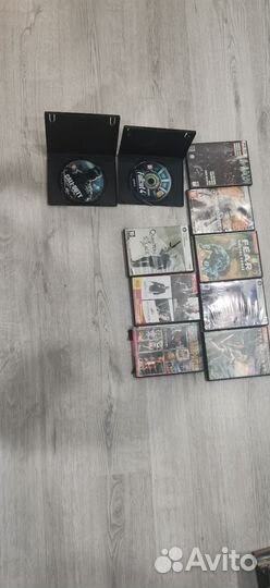 Диски с играми и фильмами