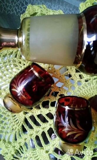 Графин с рюмками Богемия