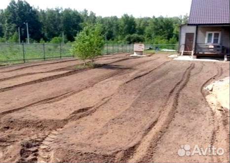 Песчаный грунт для отсыпки участка