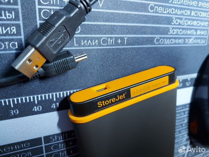 Переносной жесткий диск 320Гб Transcend