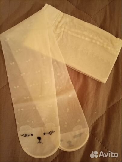 Колготки, белые горошек девочки 80-100-115 р