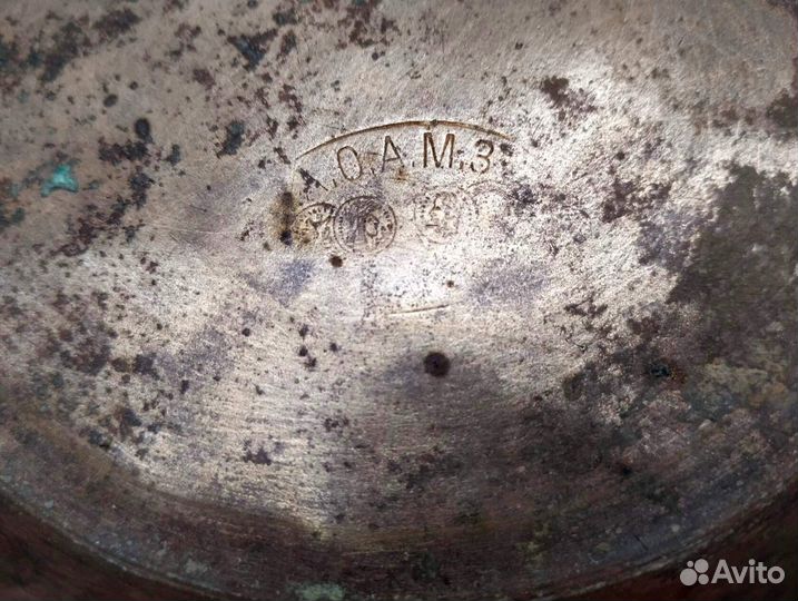 Медная чаша капельник для самовара дореволюционная
