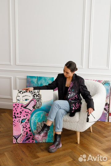 Картины для интерьера современные яркие акрилом