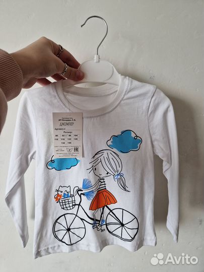 Лонгслив для девочки