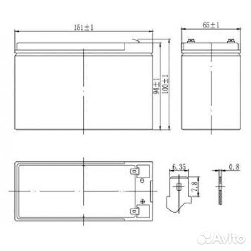 Аккумуляторная батарея Delta HRL 12-9