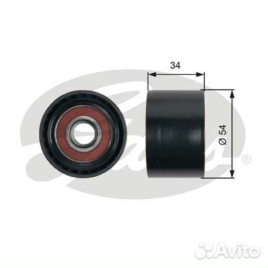 Направляющий ролик привода вспомогательных агрегат