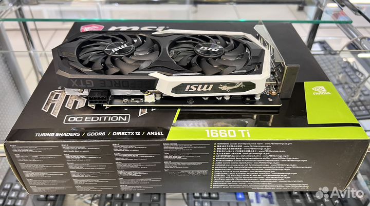 Видеокарта MSI GTX 1660Ti Armor OC 6GB/Гарантия
