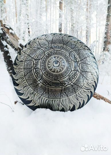 Глюкофон 32 см. Солнечная мандала