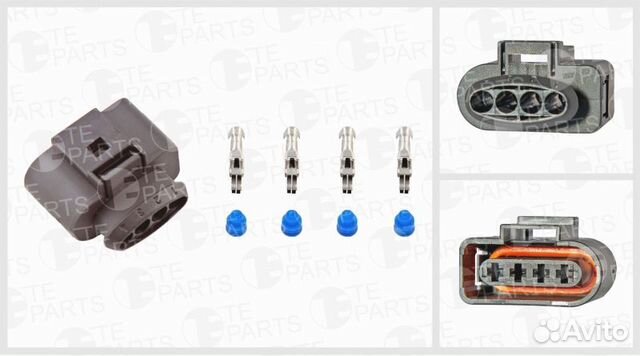 Разъём 4х контактный (комплектация: 2+2-pin, 2+2 у