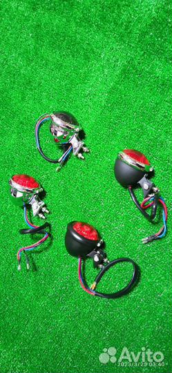 Мото стоп/габарит из металла. На боббер чоппер