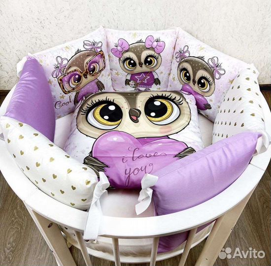 Бортики в кроватку новые