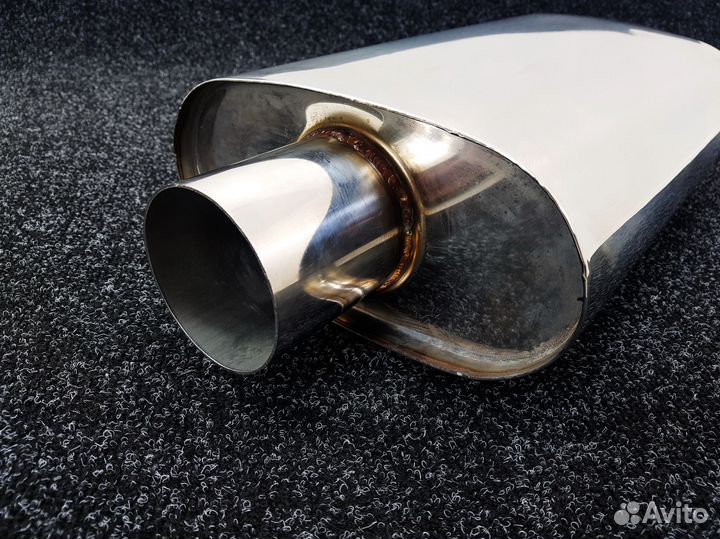 Универсальный глушитель 76мм резонатор