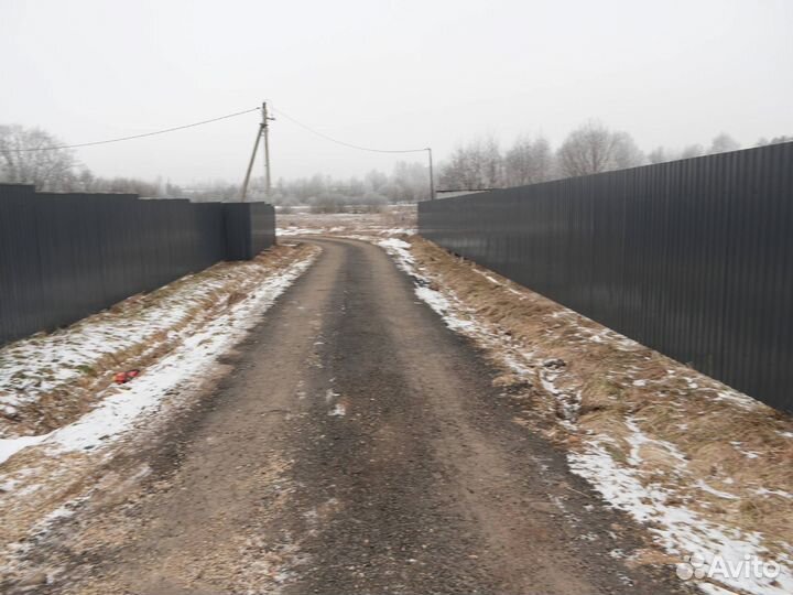 Забор из профнастила доставка монтаж