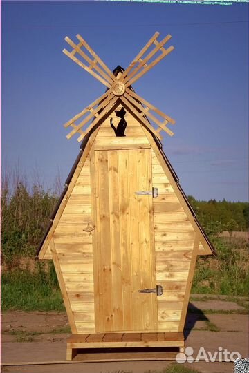 Дачный туалет с установкой