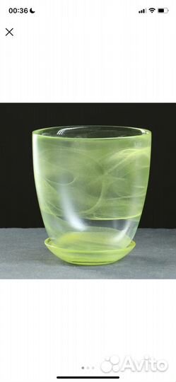 Горшок для орхидеи стекло 2 литра новый