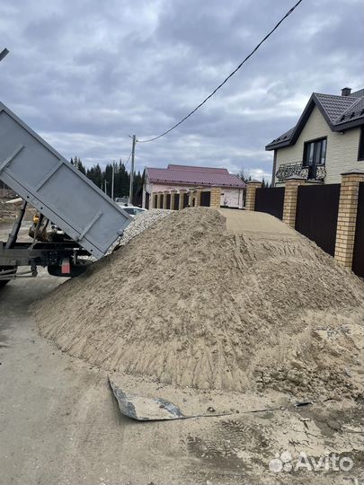 Песок щебень доставка газель