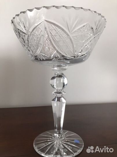 Хрустальная ваза большая Гусь-хрустальный