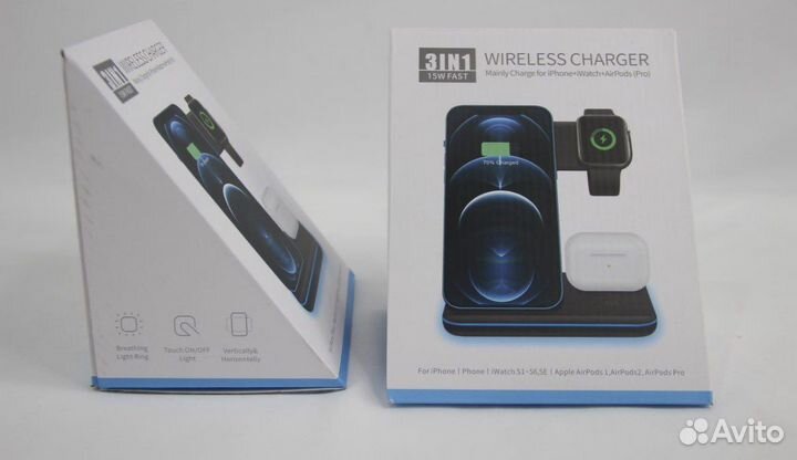 Беспроводное зарядное устройство 3 в 1