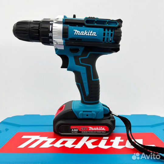 Шуруповерт Makita 28v с набором инструментов