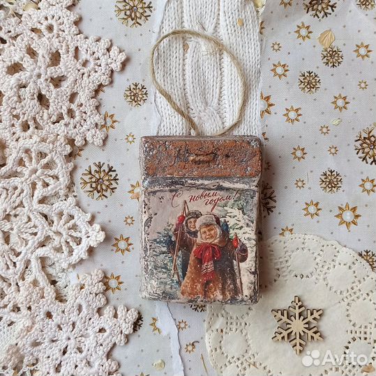 Календарь отрывной СССР, елочная игрушка