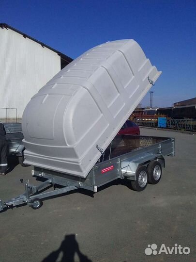 Прицеп лав 81013Е. 3.5*1.8 метра, с крышкой jaxal