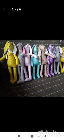 Заяц тильда ручной работы (30 см)