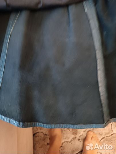 Кожаная юбка натуральная 46 48