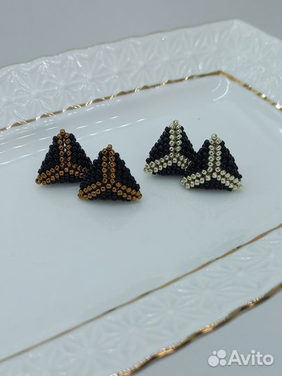 Сережки из бисера