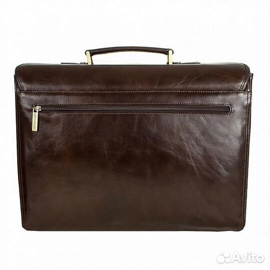 Мужской кожаный портфель Francesco Molinary новый