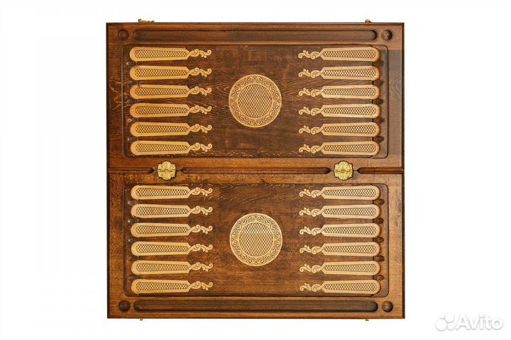 Нарды резные Солнечное затмение 61 х 61 см бук Армения 62440