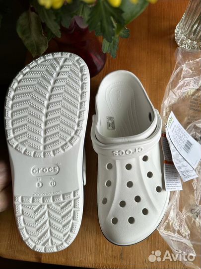 Crocs сабо белые