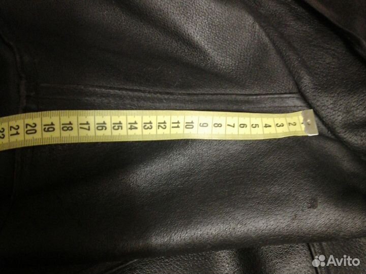 Кожаная куртка зимняя 50-52